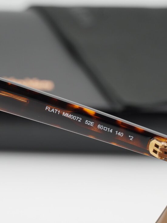 Max Mara MM0072 52E Square Sunglasses - Dark Havana/Brown main image 4